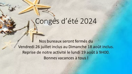 CONGES D’ETE 2024